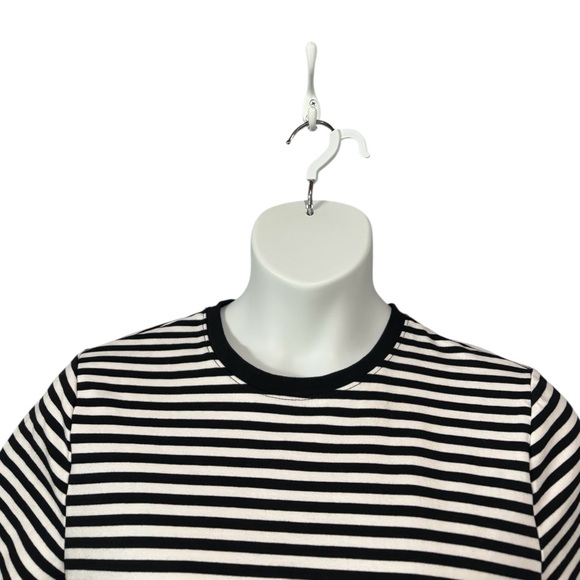ZARA, Black & White Striped T-Shirt Dress, Straight Fit, XL - Picture 5 of 10